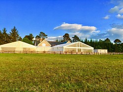 Marquee wedding at home